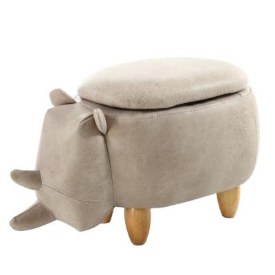 China Modern Small Size Wooden Stools Ottoman For Kids Animal Stool Chair Animal Shape Stool for sale