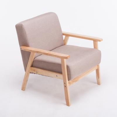 China Modern simple and modern balcony Single desk Sofa Chair Cloth Art Small Family Nordic Sofa for sale