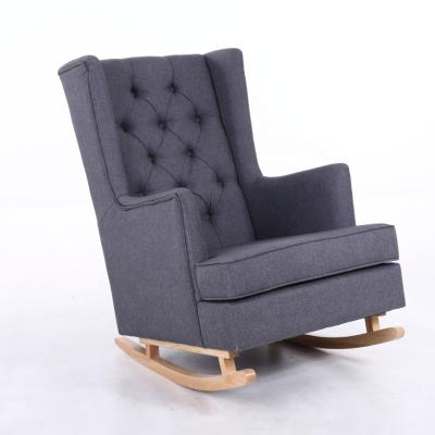 China Laynsino Modern Leisure Sofa Chair Fabric Rocking Chair Modern Antique Living Room for sale