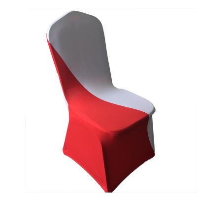 China Wrinkle Free Durable Elegant Stretch Machine Washable Spandex Chair Cover For Wedding Party Dining Banquet Event for sale