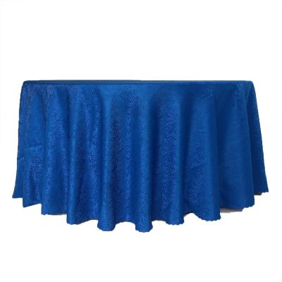 China Polyester Jacquard Waterproof Optional Wholesale Wedding Hotel Restaurant Party Tablecloths for sale