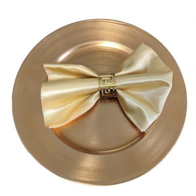 China Sustainable Elegant Gold Round Charger Plates For Weddings for sale