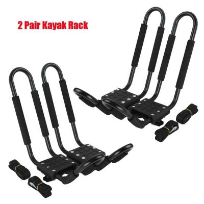 China 2019 HOT SALE - 2 Pairs Universal REFERENCE Top Mount Car SUV Kayak Boat Kayak Rack J-Bar Roof Rack AS PICTURES for sale