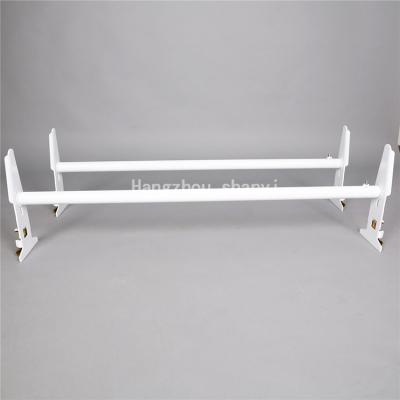 China Professional China Manufacturer Adjustable Van / Car Steel Ladder Rack Roof 500LB 2 Bars Express for sale