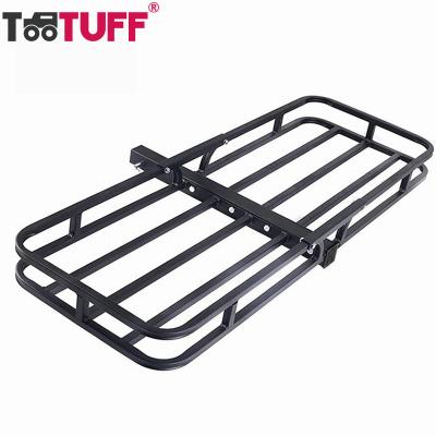 China Carry Extra Baggage Manufacturer Wholesale 500LBS Heavy Duty Cargo Carrier Basket Hitch Mount Steel For 2