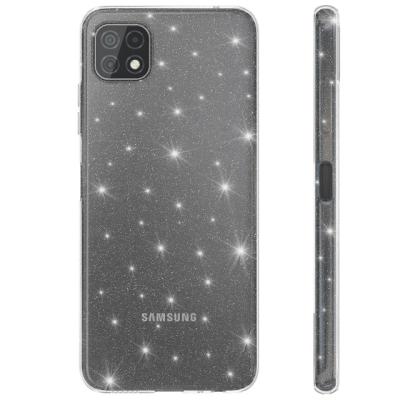 China Shockproof Protective Slim Bumper Cover Mobile Phone Glitter Clear Case For Samsung Galaxy A22s A22 5G for sale