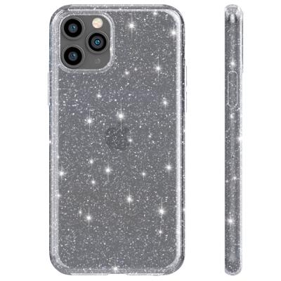 China Popular Luxury Shinning Shockproof Phone Case For Shining Pro Max Phone Case Transparent Protection Glitter Back Cover For Iphone 11 for sale