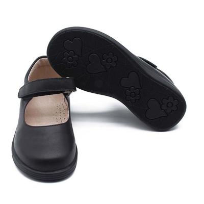 China OEM Waterproof High Quality Kids Black Genuine Leather Girl Mary Jane School Shoes For Kids for sale