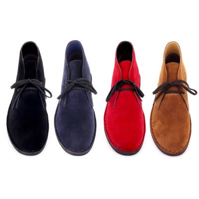 China Anti-slippery Fashion Suede Leather Lace-Up Desert Boots For Man for sale