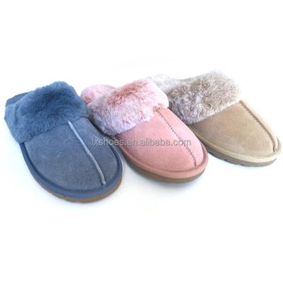 China Factory Direct Selling Winter Anti-slip Warm Fluffy Indoor Outdoor House Lady Slippers Women for sale