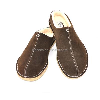 China New Arrival Fashion Trend Hot Sale Fashion Autumn Warm Winter Comfortable High Quality Men's Cowsuede Slippers for sale