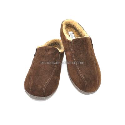 China Factory direct sale warm men's winter comfortable faux fur non-slip slippers for indoor and outdoor men for sale