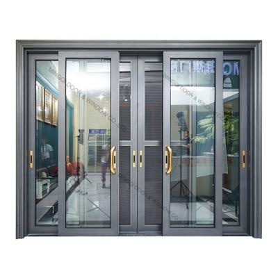 China High Quality Heat Insulation Sliding Doors Aluminum Exterior Sliding Glass Doors for sale