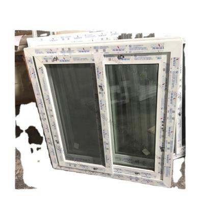 China Sliding UPVC Windows Sliding Window Design With Fixed Part Cheap House Windows For Sale for sale