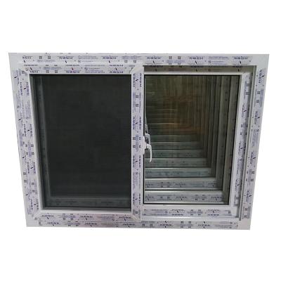 China Folding Screen Conch Brand PVC Window China Factory PVC Sliding Windows With Mosquito Net for sale