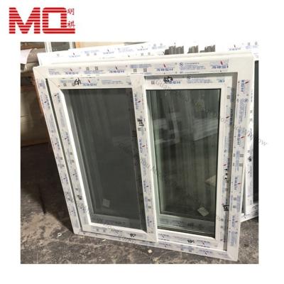 China Modern Vinyl Windows With Screen UPVC Window With Mosquito Net for sale