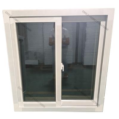 China Folding screen good quality small upvc / pvc sliding window and doors with mosquito net for sale