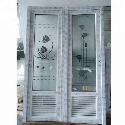 China Swing PVC Toilet Door PVC Bathroom Door Price for sale