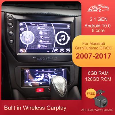 China GPS AuCAR Android 10.0 GEN 2.1 Car Multimedia DVD Player Car Stereo Video For Maserati GT/GC Granturismo 2007 - 2017 for sale