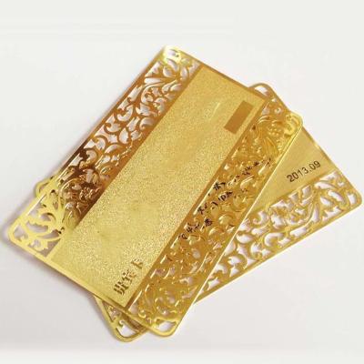 China Worldwide Casting Technique And Metal Material Gold Color Business Card For Businessman for sale