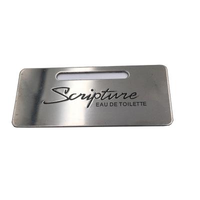 China Metal Engraved Nameplate Logo Tag Laser Etched Stainless Steel USA Precision Nameplate Badge for sale