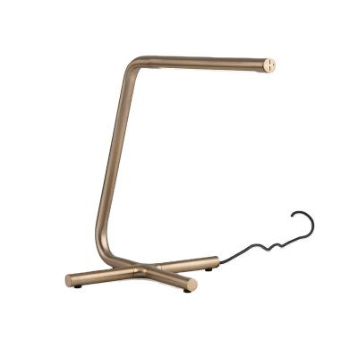 China JLT-HT75 Modern Antique Brass Tripod LED Reading Lamp for Luxury Hotel Room Bedroom Lamps for sale