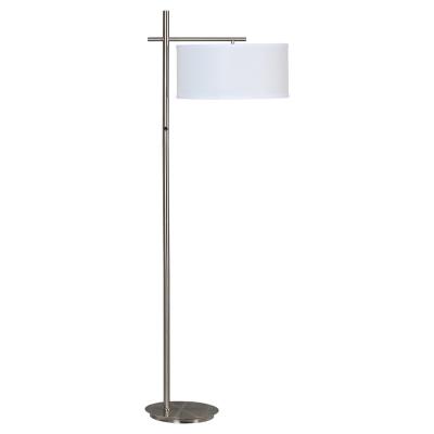 China JLF-3207U Modern Modern Hotel Decorative Standing Brushed Nickel Lamp Shade For Designer Floor Lamp for sale