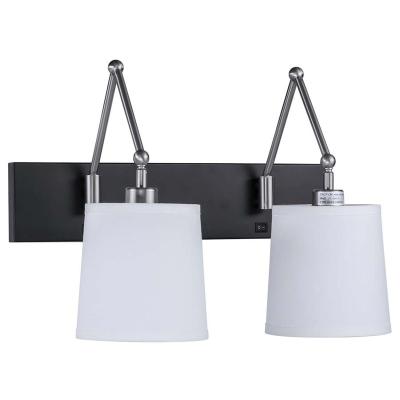 China JLW-HW01 Modern Hilton Hotel Room Single and Double Arm Adjustable Wall Sconce Hotel for sale