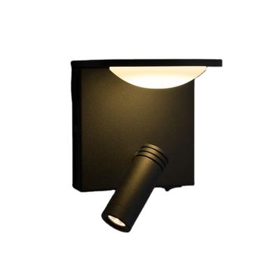 China Modern Modern JLW-RL704 LED Wall Sconce Light With Reading Light Convenient USB Charging Port for sale