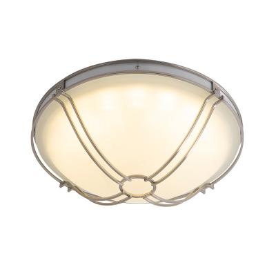 China JLC-H39 Exterior Mounted Modern Flush Mount Opalescent Glass Ceiling Lamp Hotel Room Light Fixture for sale