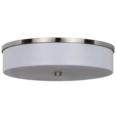 China JLC-H42C Hampton Modern Round Frosted Acrylic Exterior Flush Mount Ceiling Light Fixture For Hotel Guest Room for sale