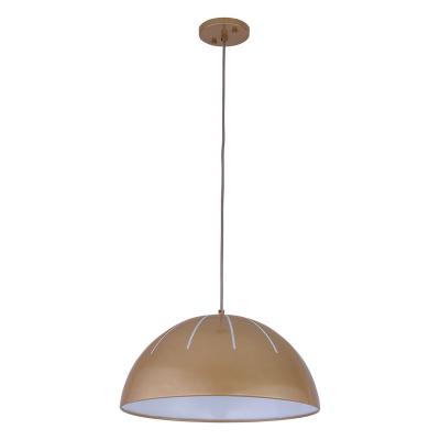 China JLP-196 Modern Brass Half Round Pendant Hanging Light Fixture For Hotel Room Leisure Acceptance Area for sale