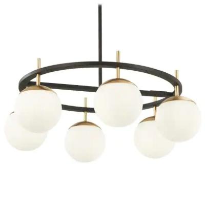 China JLC-6066 Modern simple modern frosted globe hotel lamp glass ball chandelier ceiling hanging light for restaurant for sale