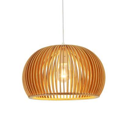 China JLP-WD01 Japanese style modern wooden pendant light fixture restaurant bar hanging decorative lamp for sale