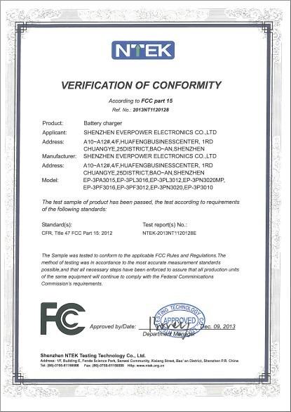 FCC - Shenzhen Everpower Electronics Co., Ltd.