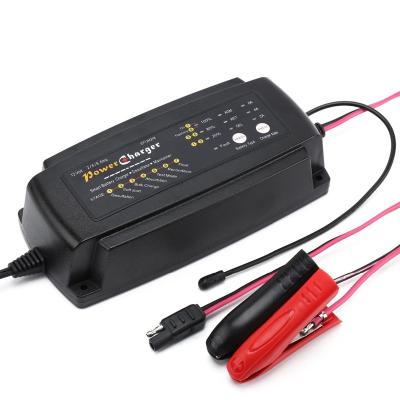 China Universal Battery 7 Stage 24V 1A 2A 4A Smart Electric Car Truck Golf Cart Battery Charger Vehicle 24V Motorcycle Battery Charger for sale