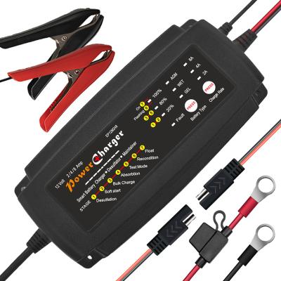 China Universal Motorcycle Battery 7 Stage Auto Vehicle 12V Battery Charger And Defender for sale