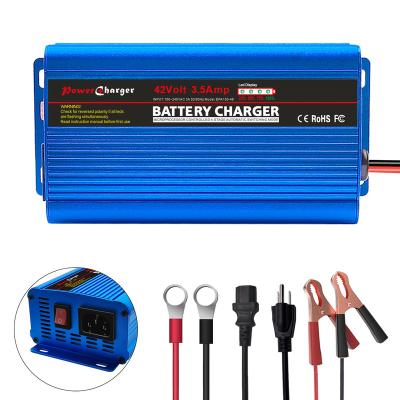 China Standard Electric Bicycle 42V 3.5A Battery Lithium Battery Charger for sale