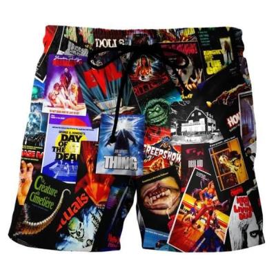 China Breathable Summer Europe and America Style Fun 3D Printing Hot Turkish Bath Shorts Men's Shorts for sale