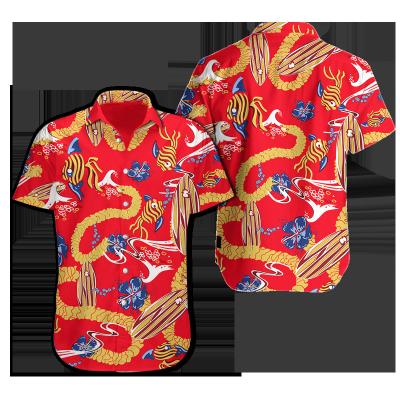 China Viable Wholesale Hawaiian Shirts Custom Printed Short Sleeve Mens Summer Casual Shirts for sale