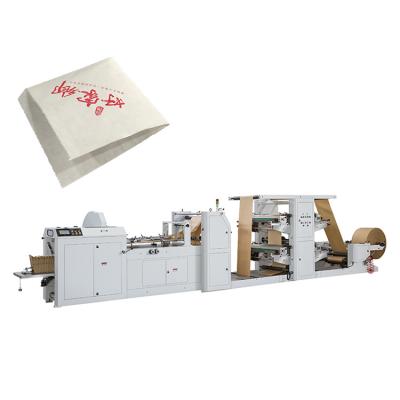 China LMD-400+LST-4700 Fully Automatic High Speed ​​Sharp Bottom Paper Bag Making Machine With 4 Colors Printing for sale