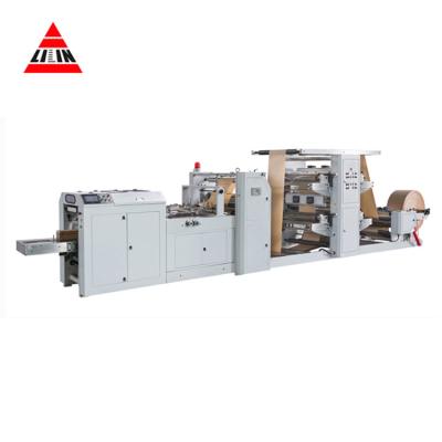 China food & Full Automatic Beverage Plant LSD-400B+LST-4700 LiLin Machinery Kraft Paper Bag Making Machine With Plastic Window Function for sale