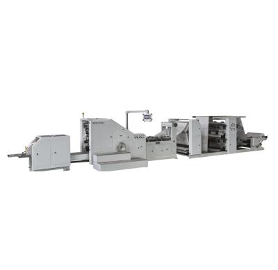 China Factory LSB-320XL+LST-21100/41100 Full Automatic Roll Feeder Bottom Paper Bag Machine For Food Bread Paper Bag Making Machine for sale