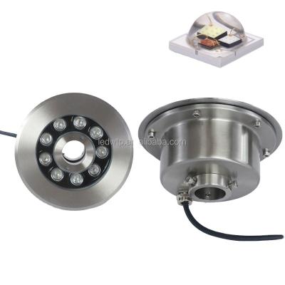 China Premium 304 Stainless Steel Swimming Pool LED RF Control AC24V ip68 Underwater Light Fountain Fountain Nozzle Under Water Light for sale