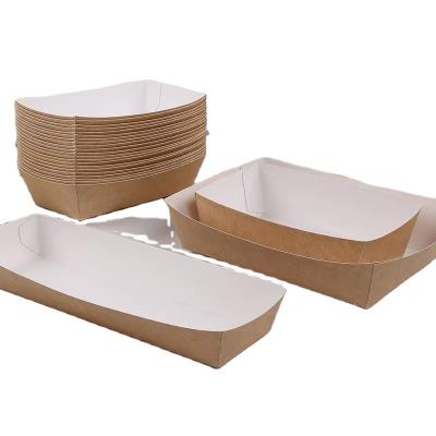 China Wholesale Custom Recyclable Waterproof And Oilproof Food Snacks Packaging Box Caterer Fast Food Grade Cardboard Make Paper Box for sale