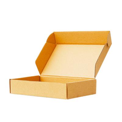 China Three-Layer Brown Paper Airplane Box Small Custom Wholesale Custom Biodegradable Corrugated Cardboard Factory Direct Sales Square Express Box for sale