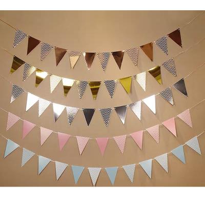 China Wholesale Party Suppies Christmas Festival Party Supplies Hens Happy Birthday Party Wall Decorations Flag Hanging Banner for sale