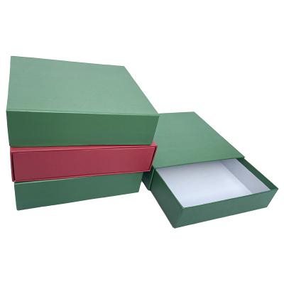 China Recyclable Customized Cardboard Slipping Drawer Box Custom Shoe Storage Packaging Box Printing Simple Rectangular Luxury Paper Gift Box for sale