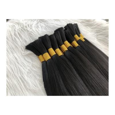 China Factory Sales Modern Design Wholesale Unprocessed Hot Silky Straight Natural 100% Virgin Human Hair Bulk Hair Extension for sale