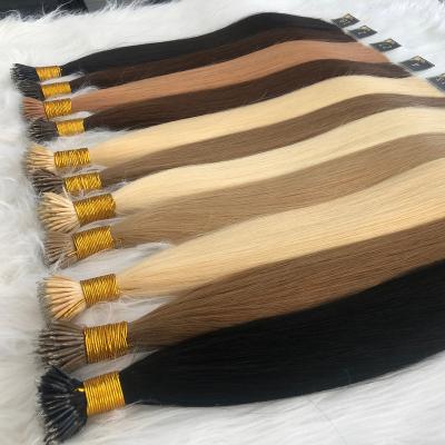 China Whosale Curly Remy Vigin Hair Nano Loop Ring Tip Hair Extension for sale